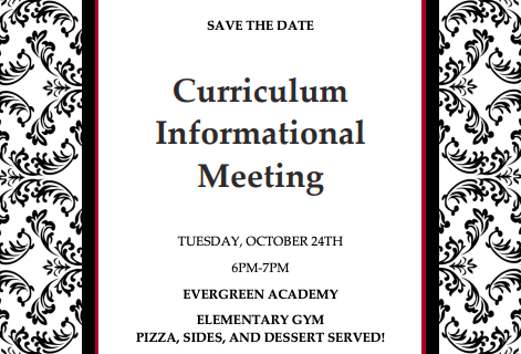 CUrriculum Informational Meeting